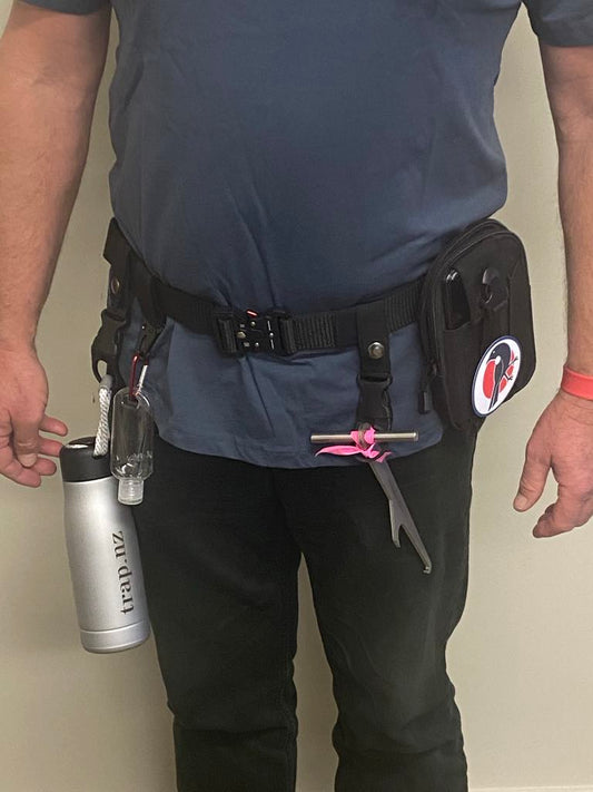 trap.nz trapping belt - with accessories